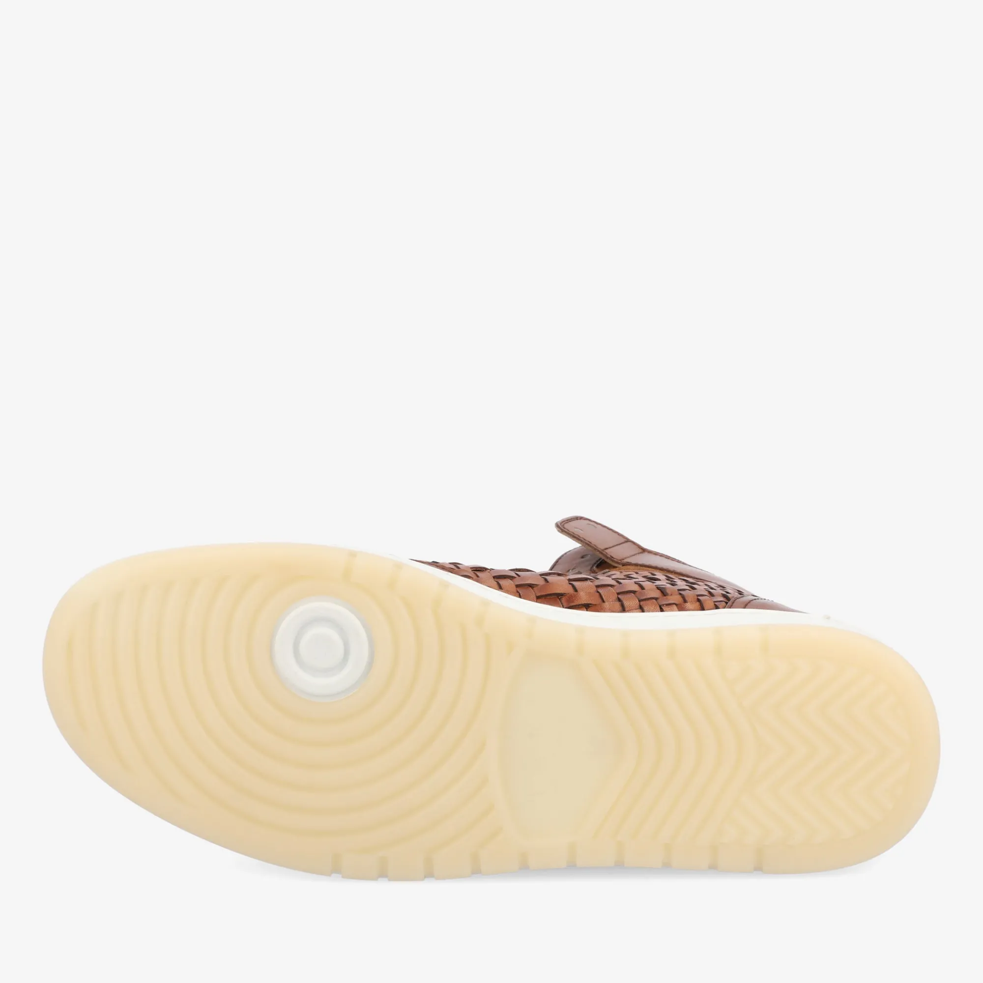 Store TAFT Rapido Brown Leather Sneakers - Brown Woven |