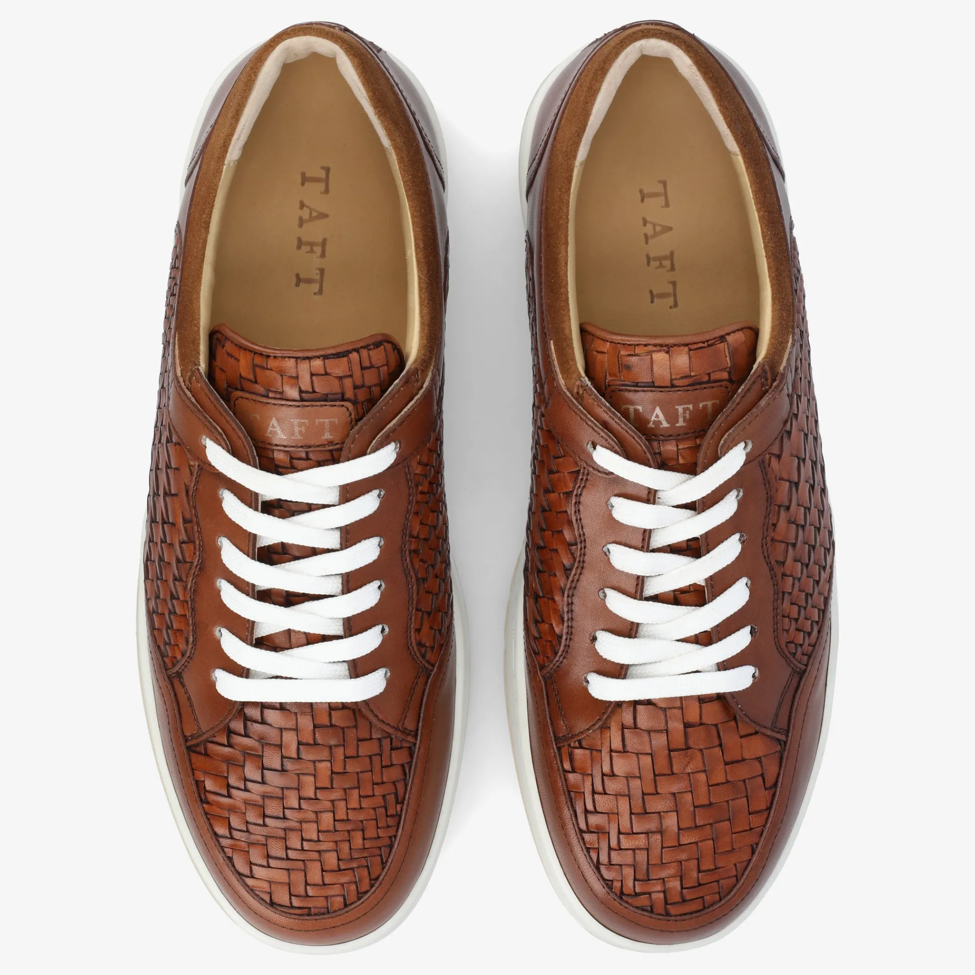 Cheap TAFT Rapido Low In Brown Woven - Brown Mens Sneakers |