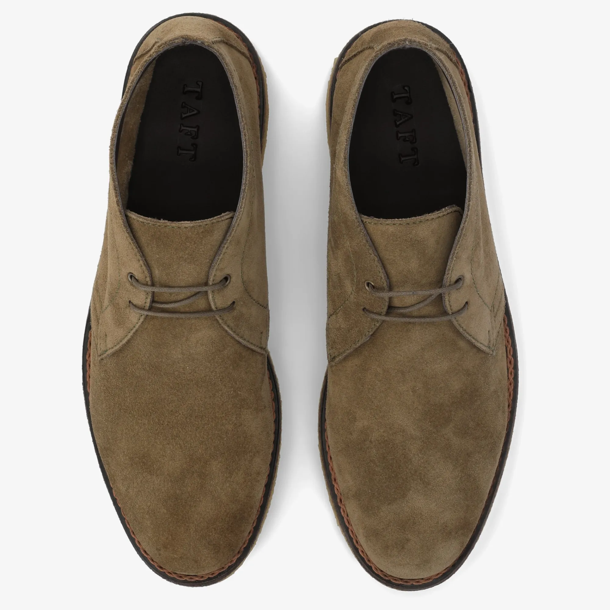 Clearance TAFT The Chukka Boot In Olive - Mens Chukka Boots |