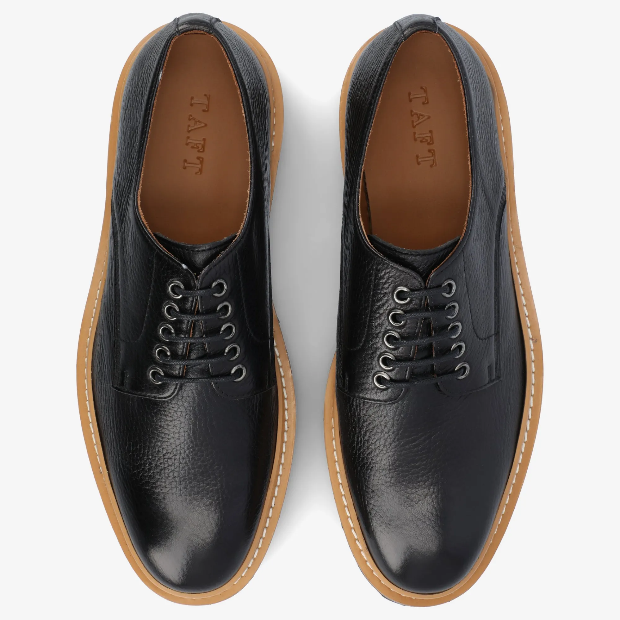 Best Sale TAFT The Country Derby In Black - Deerskin Shoe |