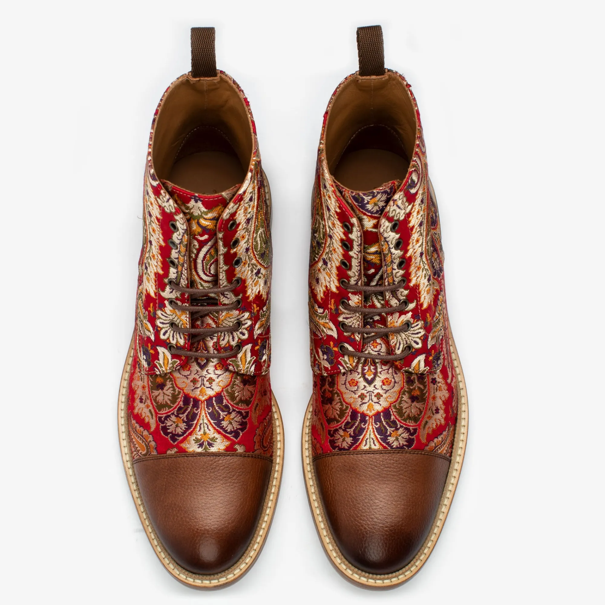 Fashion TAFT The Jack Boot In Red Paisley |