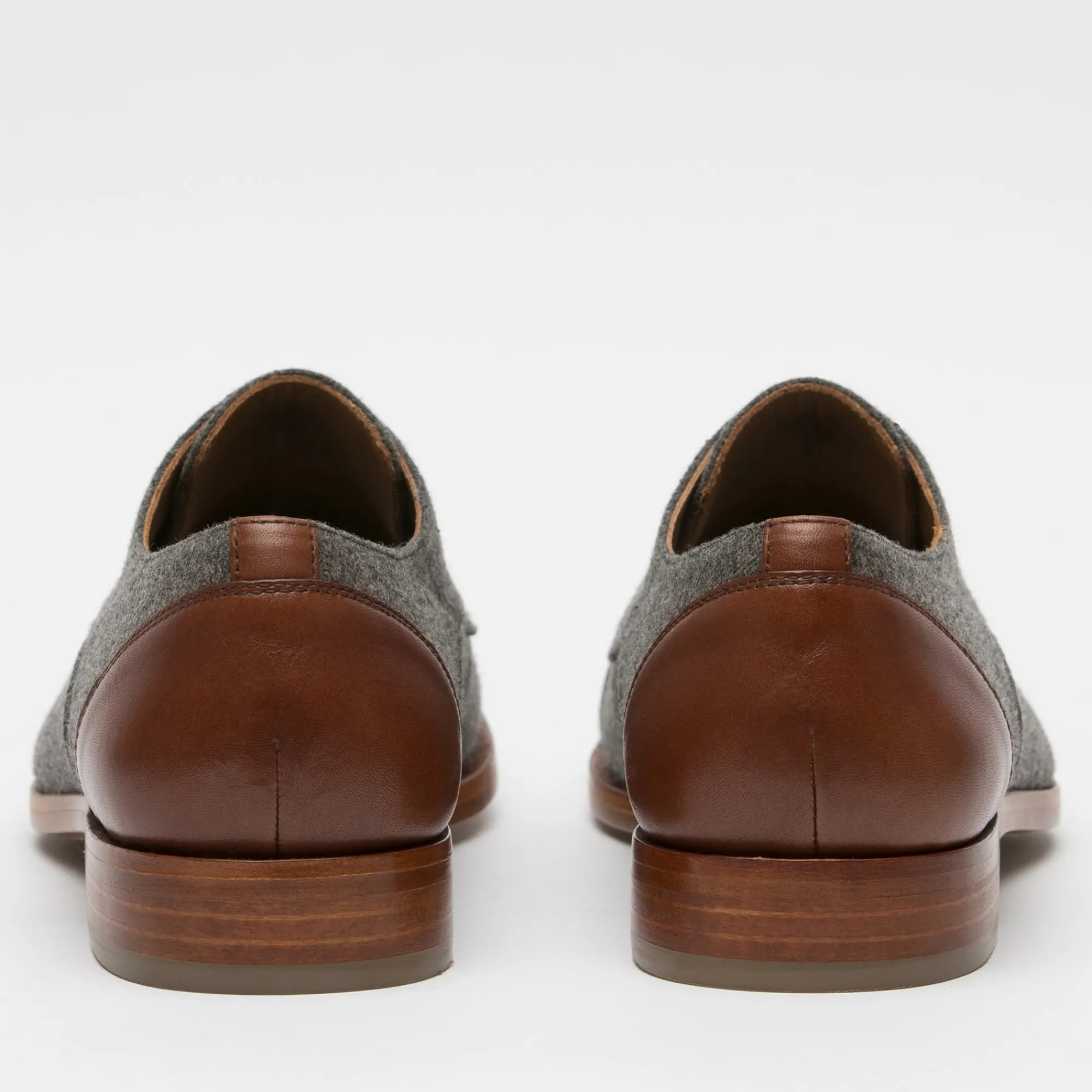 Shop TAFT The Jack Shoe - Grey/Brown Leather Shoes |