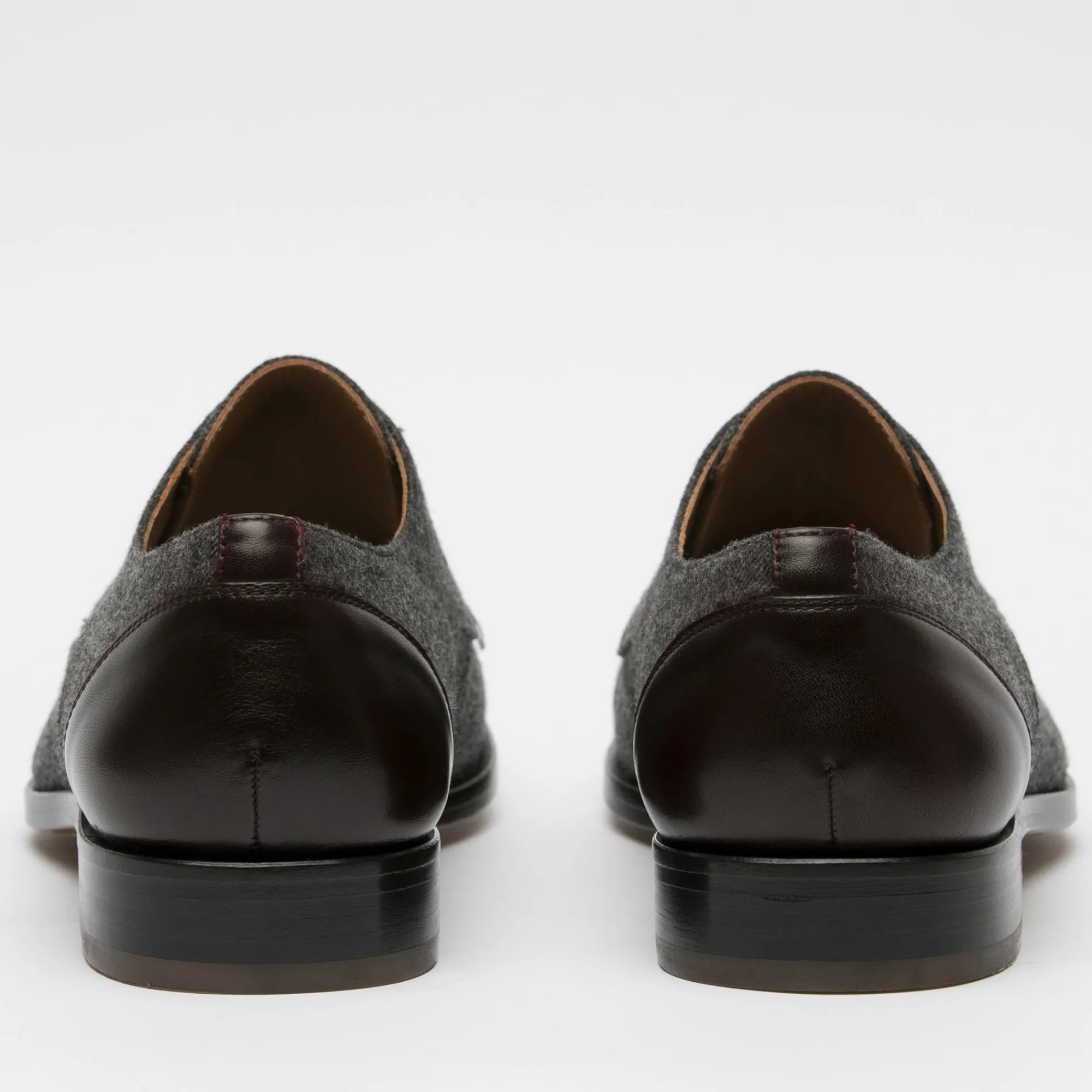 Best TAFT The Jack Shoe In Grey/Oxblood Leather |