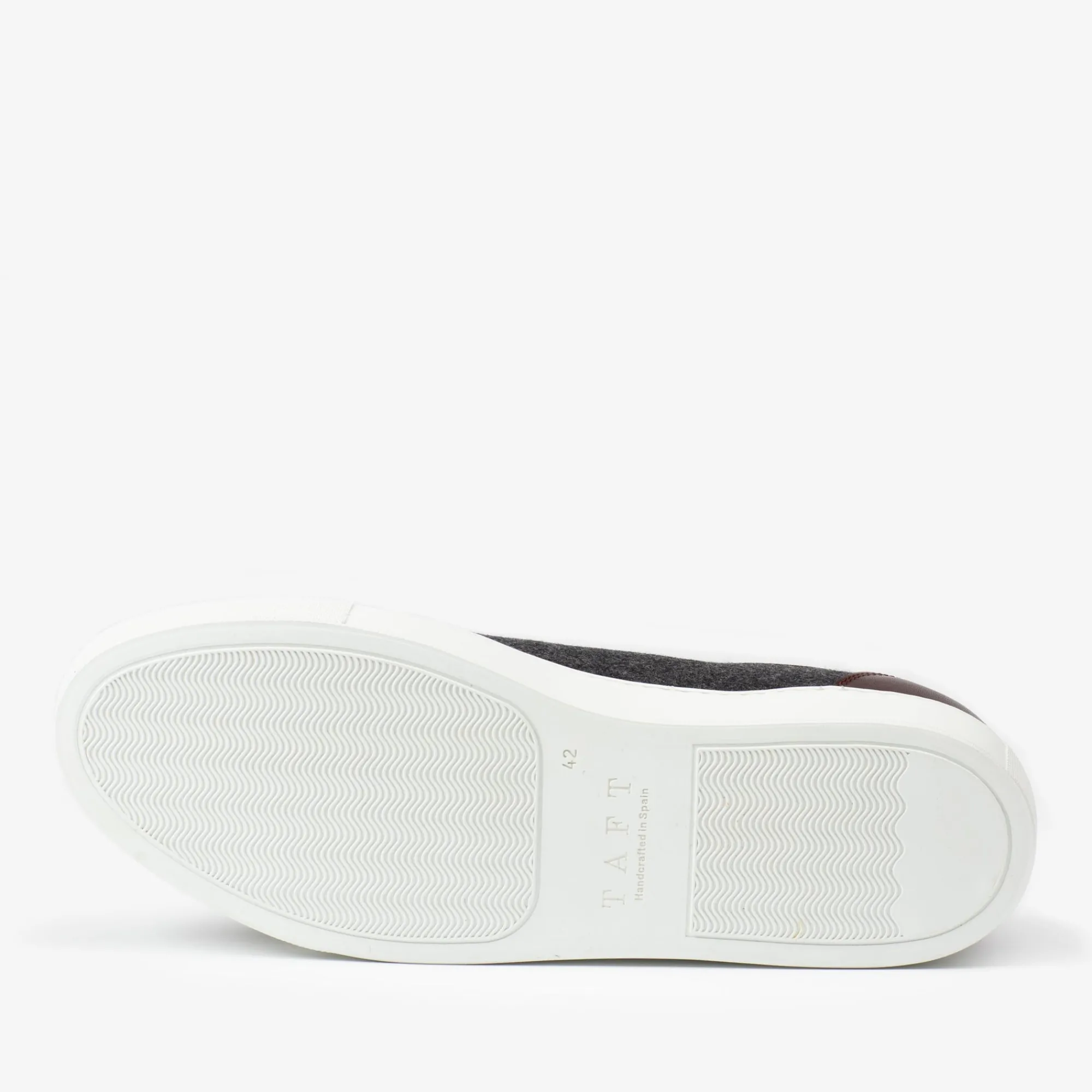 Store TAFT The Jack Sneaker In Grey/Oxblood - Wool Sneakers |