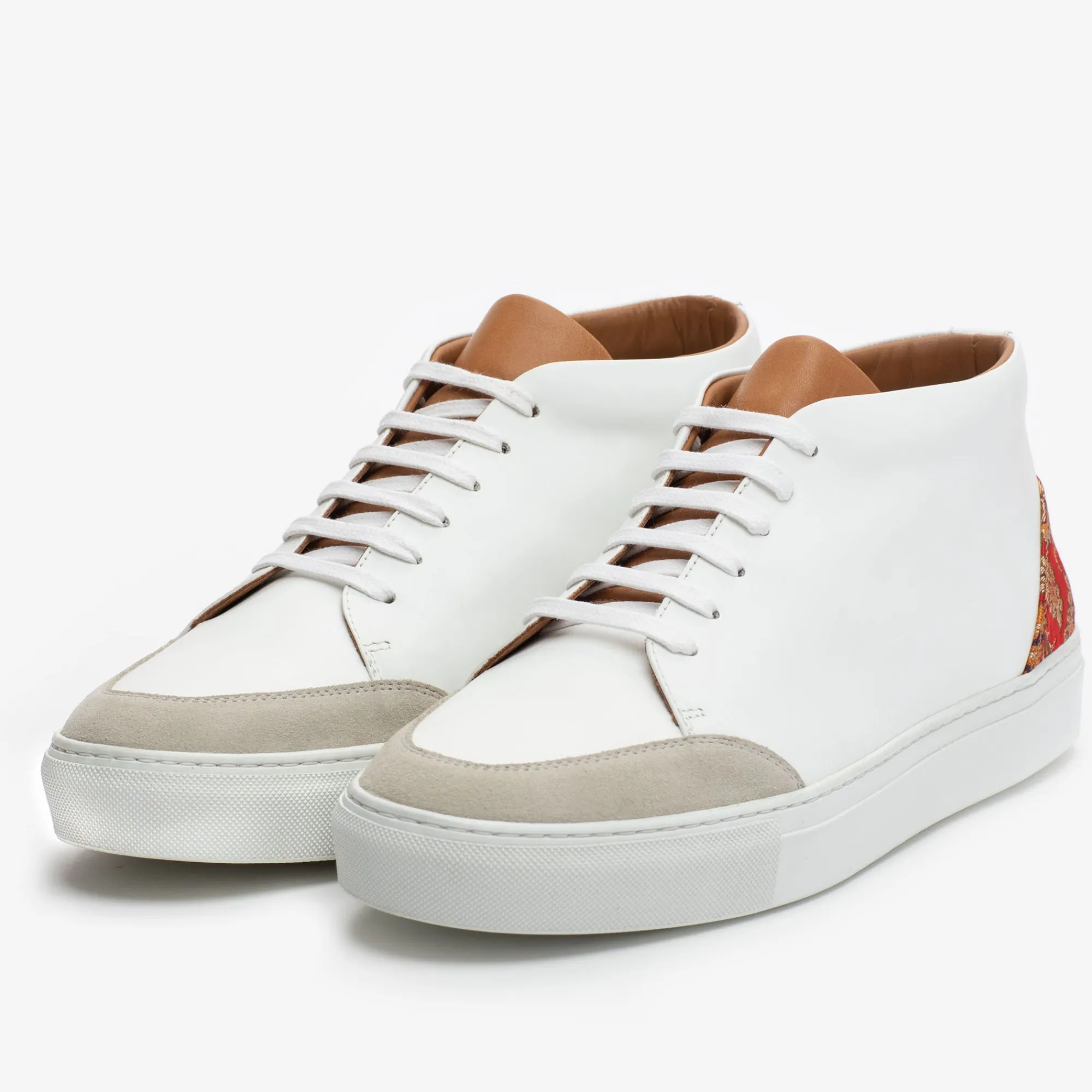 Cheap TAFT The Klay Mid Top Sneaker In Red/White |