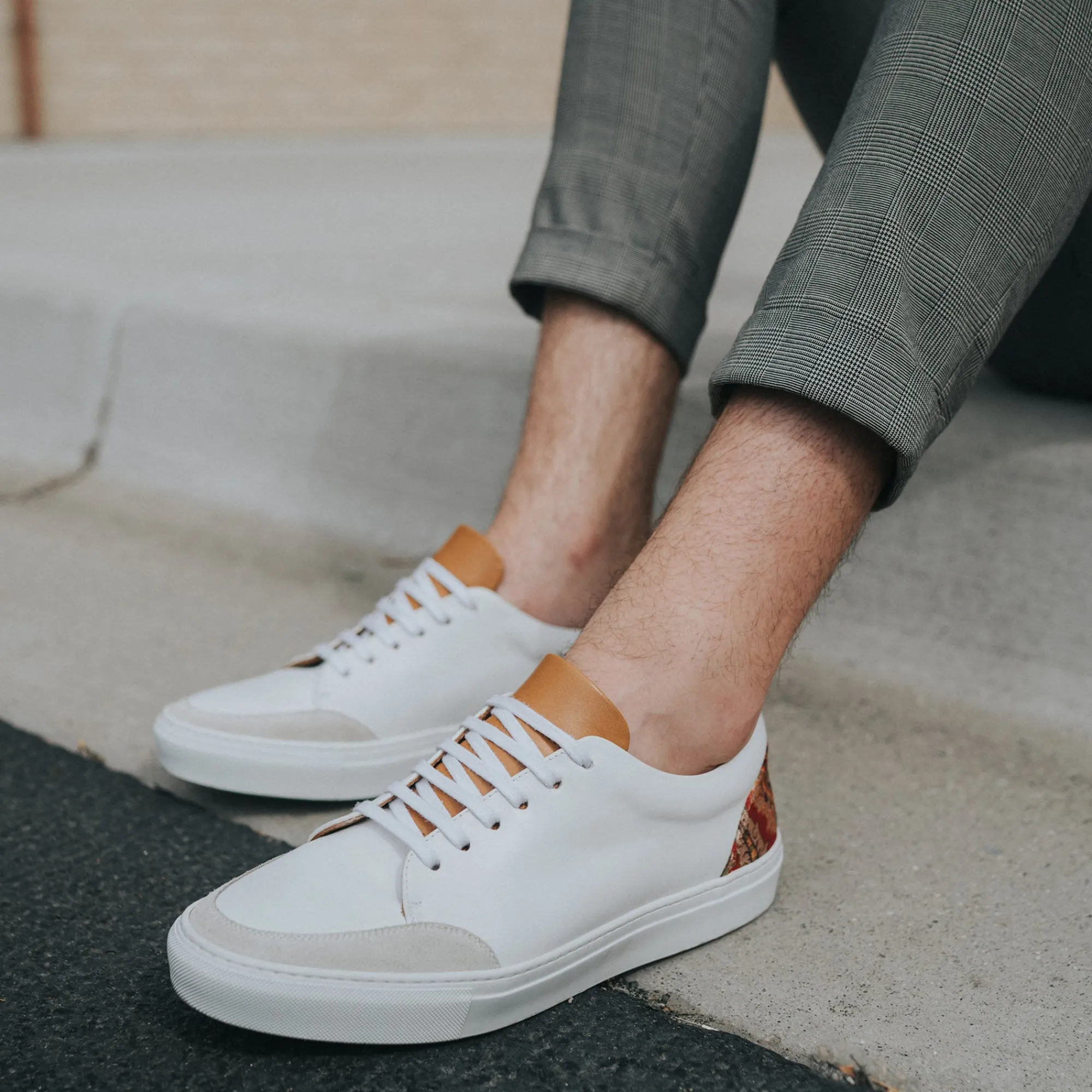 Hot TAFT The Klay Sneaker - Red/White Leather Sneakers |