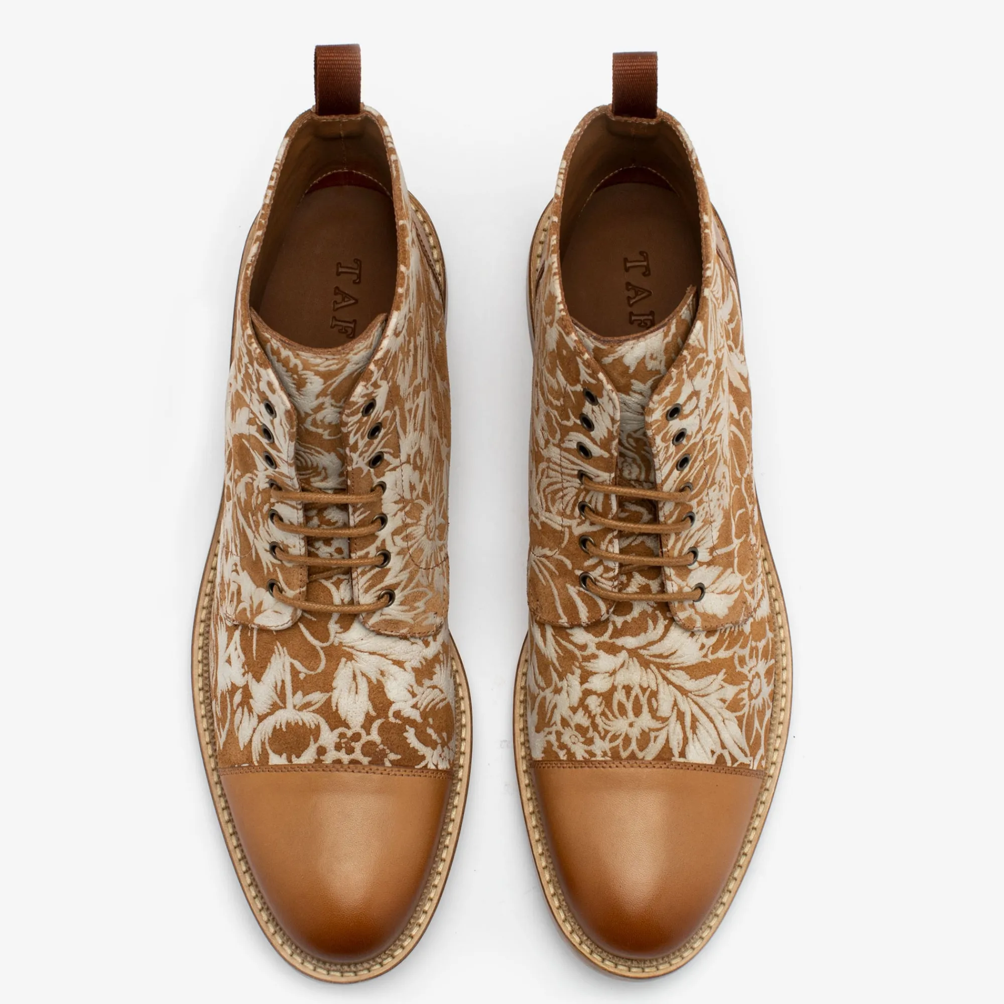 Best TAFT The Rome Boot - Suede Print Floral Boots |