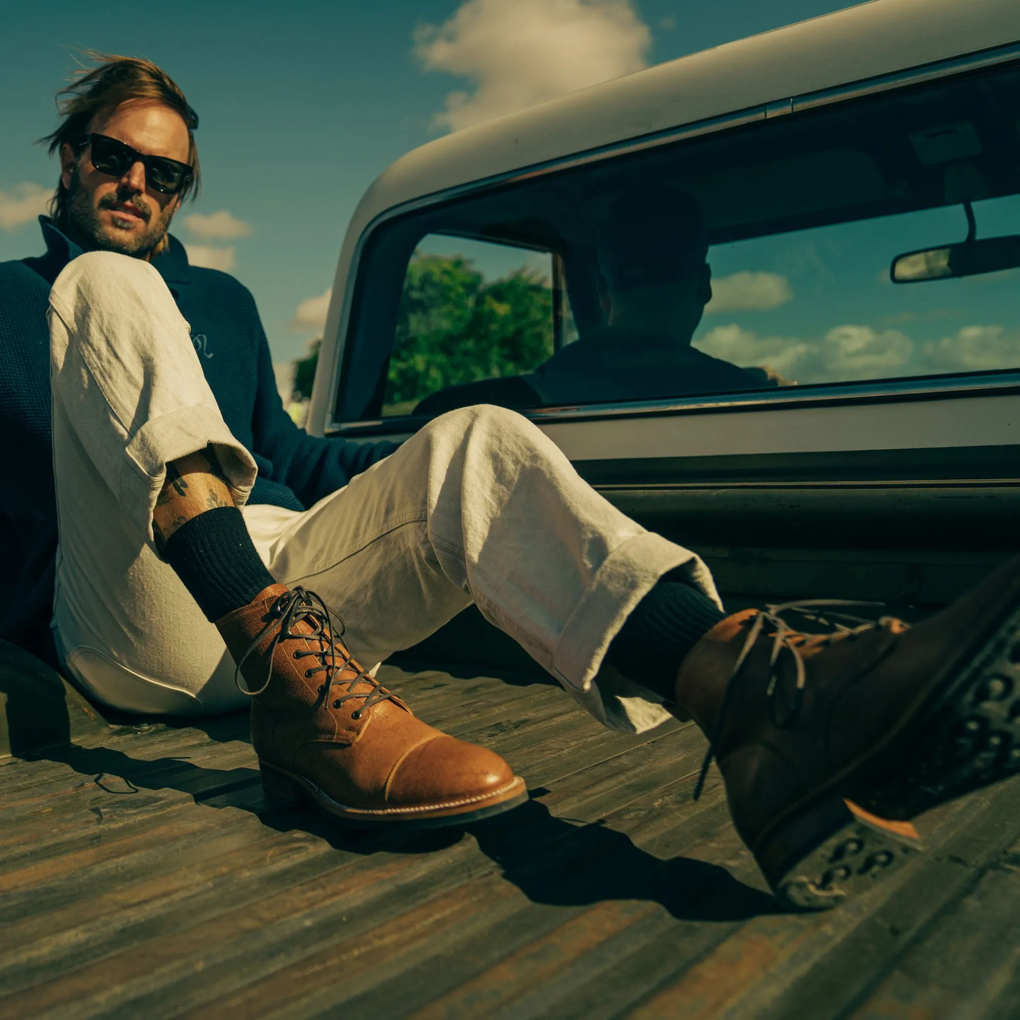 Sale TAFT The Stitchdown Legacy Boot In Nutmeg |